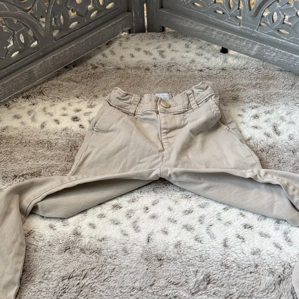 Children's Place khaki pants boys 4T preppy garden party formal event holiday